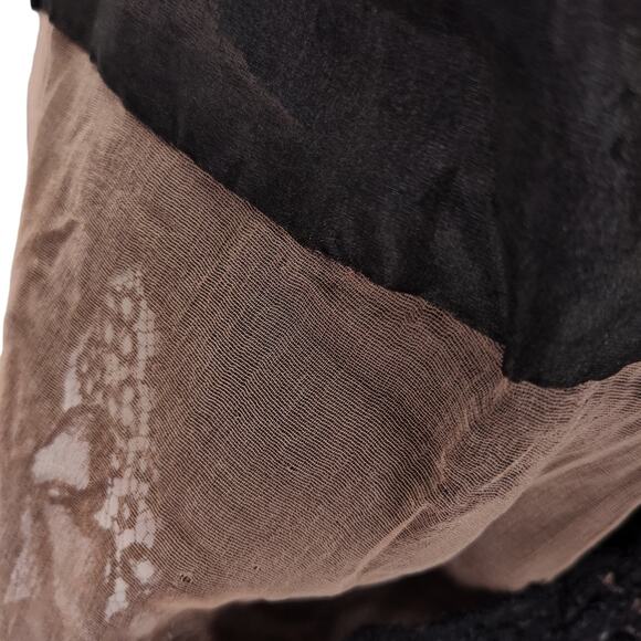 Vintage 50s Boat Neck Cocktail Dress Size 6 Black Embroidered Knee Length - Picture 8 of 16